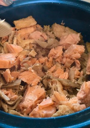 鮭ときのこと大葉の炊き込みご飯-レシピのメイン写真
