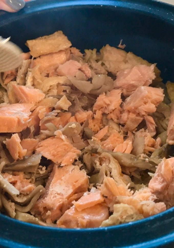 鮭ときのこと大葉の炊き込みご飯-レシピのメイン写真