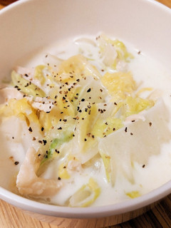 簡単ぽかぽか☆白菜のミルク煮☆-レシピのメイン写真