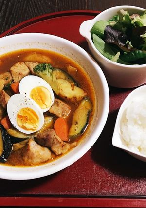 スープカレー定食-レシピのメイン写真