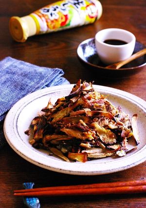 焼きほぐし秋刀魚と焼き牛蒡の生姜醤油和え-レシピのメイン写真