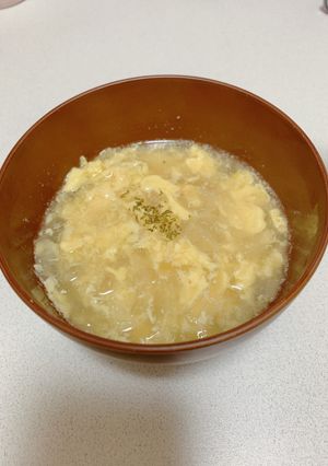 簡単すぎ★ほっこり一品卵と玉ねぎのスープ-レシピのメイン写真