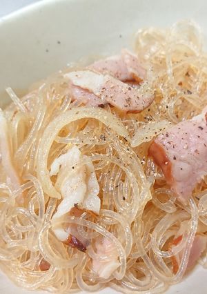 レンジで簡単!バターだし醤油はるさめ-レシピのメイン写真