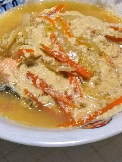 鮭の味噌豆乳煮-レシピのメイン写真