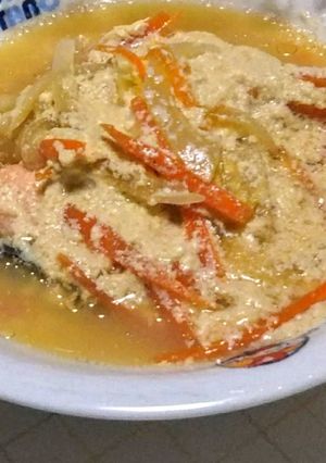 鮭の味噌豆乳煮-レシピのメイン写真