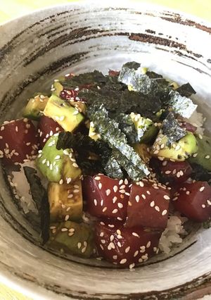 【混ぜるだけ！】アヒポキ丼♡-レシピのメイン写真