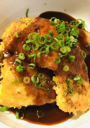 鶏むね肉の炒め揚げカツ●味噌カツ風-レシピのメイン写真