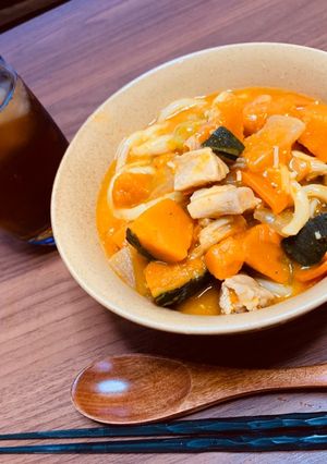 ほうとう風あったかうどん-レシピのメイン写真