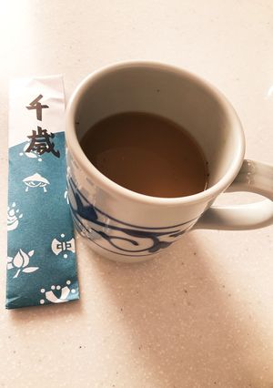 千歳飴で、ほんのり甘ーいホットコーヒー-レシピのメイン写真