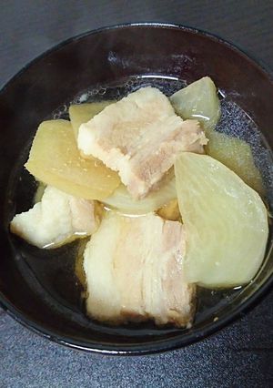 〈適量レシピ〉豚バラとカブの生姜汁◎-レシピのメイン写真