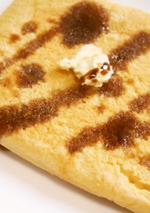 黒糖のホットケーキ！米粉でモチモチ!-レシピのメイン写真