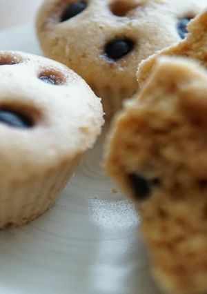 ヘルシーおやつ米粉黒豆豆乳きなこ蒸しパン-レシピのメイン写真