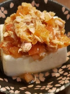 冷ややっこツナトマトのせ-レシピのメイン写真