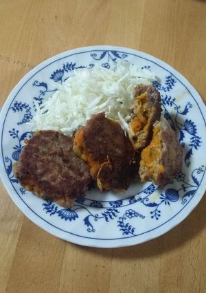 適当! 挽き肉でカボチャサンド-レシピのメイン写真
