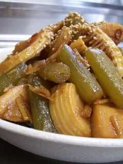 たけのこ&フキのきんぴら風☆甘辛炒め煮♪-レシピのメイン写真