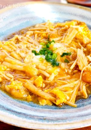 えのきと揚げ玉のとろたま煮-レシピのメイン写真