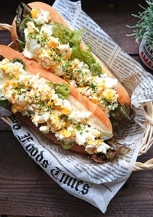 レンジで簡単節約たまごサンド-レシピのメイン写真