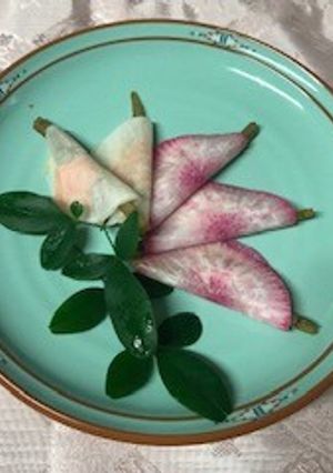 大根の花びら餅風-レシピのメイン写真
