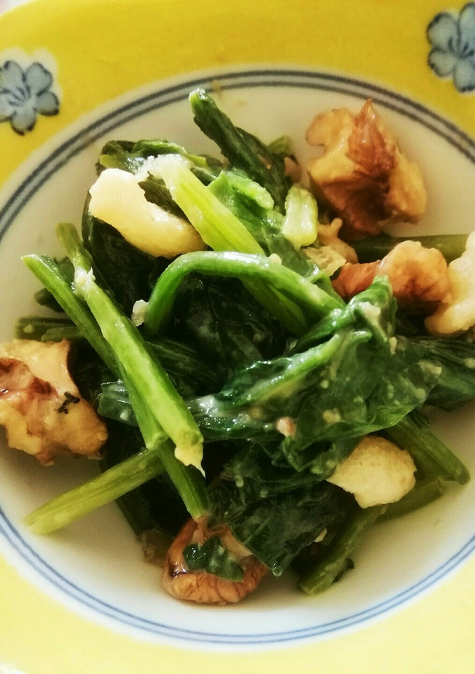 ほうれん草とクルミ、あげたまの味噌和え-レシピのメイン写真
