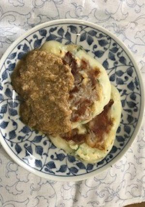 米粉でもっちりネギ焼き-レシピのメイン写真