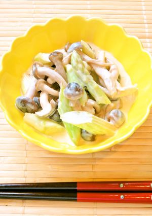 ☺アスパラとしめじのクリームチーズ和え☺-レシピのメイン写真