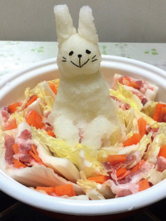 大根おろしで♪うさぎのミルフィーユ鍋-レシピのメイン写真