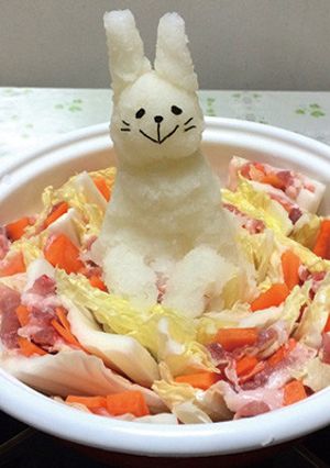 白だし┃大根おろしで♪うさぎのミルフィーユ鍋-レシピのメイン写真
