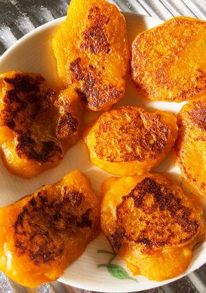離乳食後期 かぼちゃのおやき-レシピのメイン写真