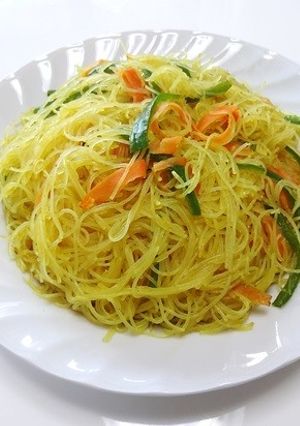 カレー風味ビーフンと野菜炒め-レシピのメイン写真