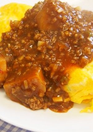 里芋麻婆オムライス！簡単リメイク♪-レシピのメイン写真