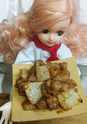 リカちゃん♡長芋のミートソース炒めꕤ*.-レシピのメイン写真