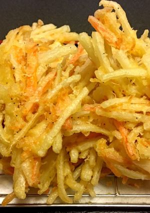 大家族スペシャル大根の皮かき揚げ-レシピのメイン写真