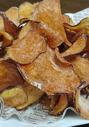 シュガーバター味☆さつまいもチップス♪-レシピのメイン写真