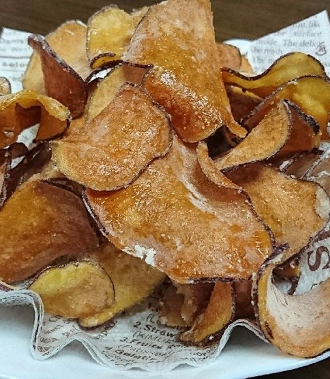 シュガーバター味☆さつまいもチップス♪-レシピのメイン写真