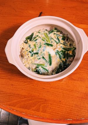 寒い時に温まります。豚肉の柳川風です-レシピのメイン写真