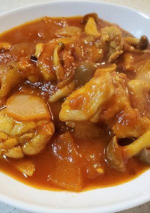 鶏肉のトマトソース煮込み-レシピのメイン写真