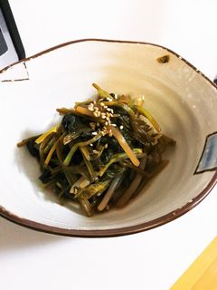 お酢でさっぱりほうれん草のお浸し-レシピのメイン写真