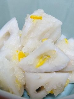レンコンの大根おろしと柚子のあえ物-レシピのメイン写真