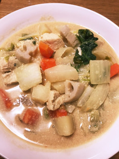 タップリ野菜の豆乳味噌スープ-レシピのメイン写真