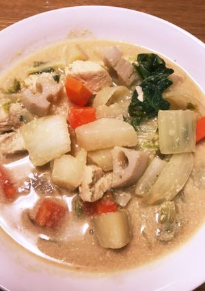 タップリ野菜の豆乳味噌スープ-レシピのメイン写真