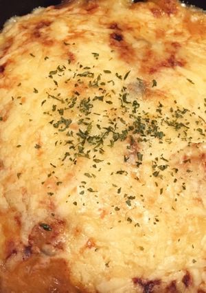 簡単、スキレットえびトマトクリームドリア-レシピのメイン写真