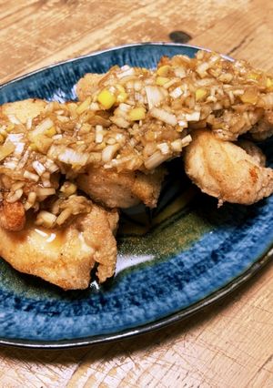鶏むね肉で油淋鶏風-レシピのメイン写真