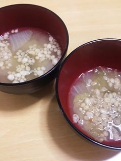甘みup↑↑天かす入りおみそ汁-レシピのメイン写真