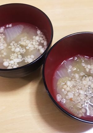甘みup↑↑天かす入りおみそ汁-レシピのメイン写真