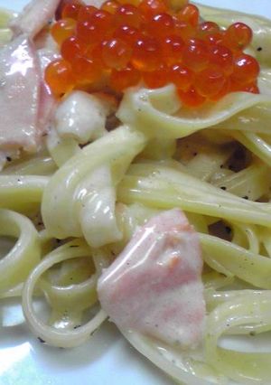 ✿絶品サーモンとイクラのクリームパスタ✿-レシピのメイン写真