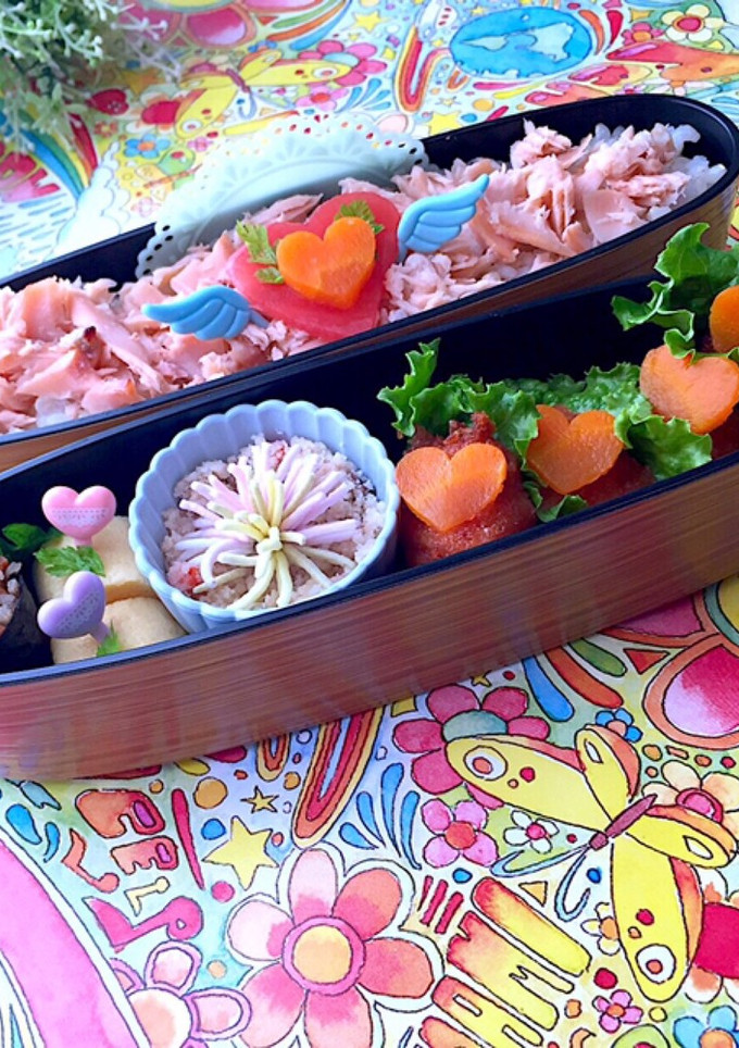ささみカツと鮭弁当 中学生 詰め方-レシピのメイン写真
