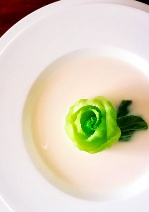 チンゲン菜とミルクのスープ-レシピのメイン写真