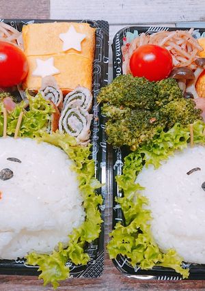 ツムツム オラフ キャラ弁-レシピのメイン写真