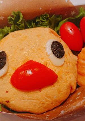 ひよこちゃん キャラ弁 オムライス♪-レシピのメイン写真