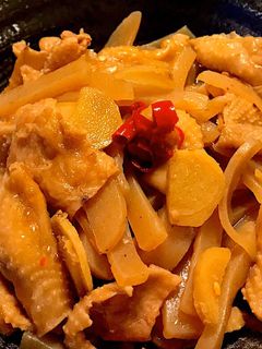 鶏皮とこんにゃくの煮物-レシピのメイン写真